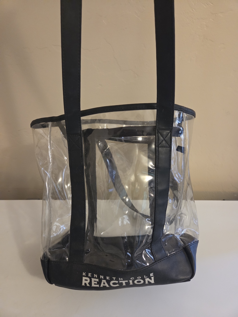 Kenneth Cole Clear Tote with Black Trim - Picture 3 of 4